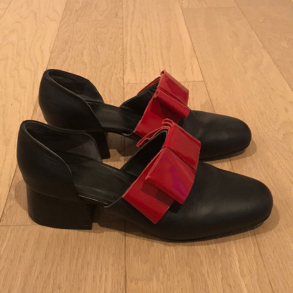 Creatures Of Comfort Shoes Leather Bow Tie High Heels Poshmark